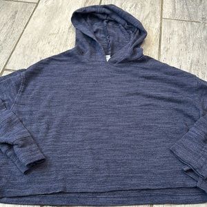 Old Navy Blue Lightweight crop top Hoodie Girls Size 8